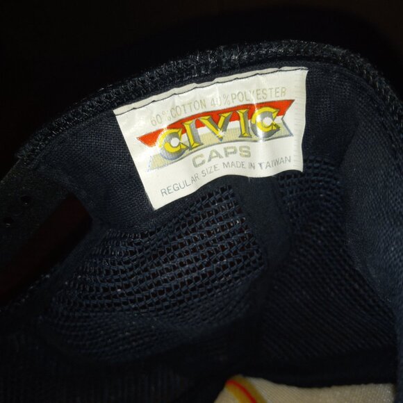 VTG Buckley Old Engine Show 1990 John Deere Cap Hat Trucker Black Red Mesh - Picture 7 of 7